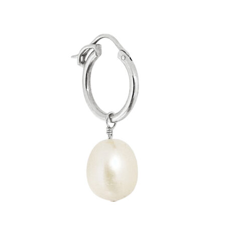 16-2 Earring Big Pearl 10mm